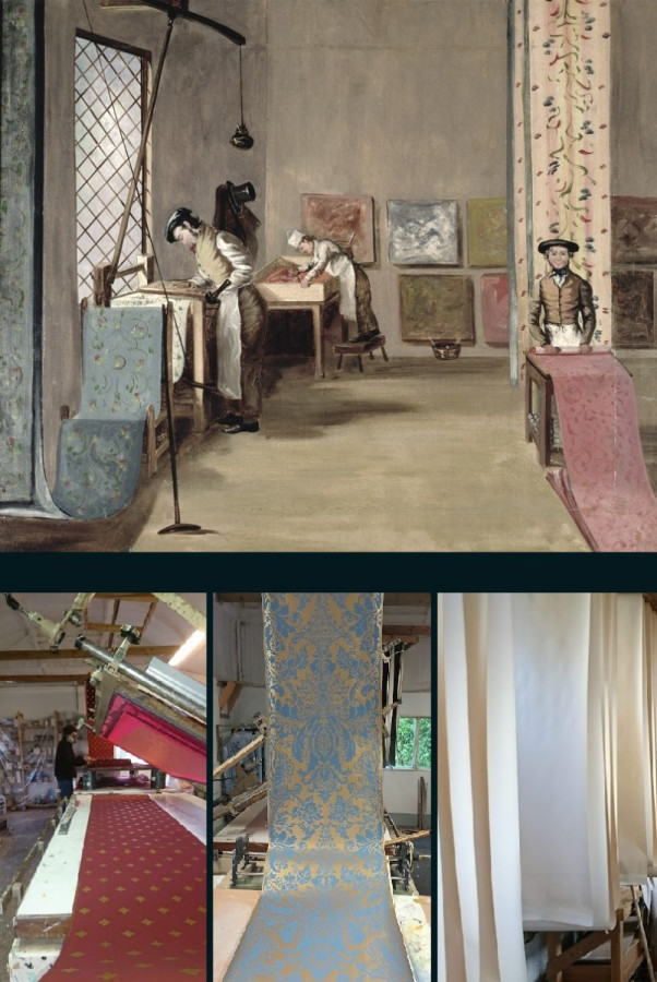 Wallpaper under production in David Skinner's studio