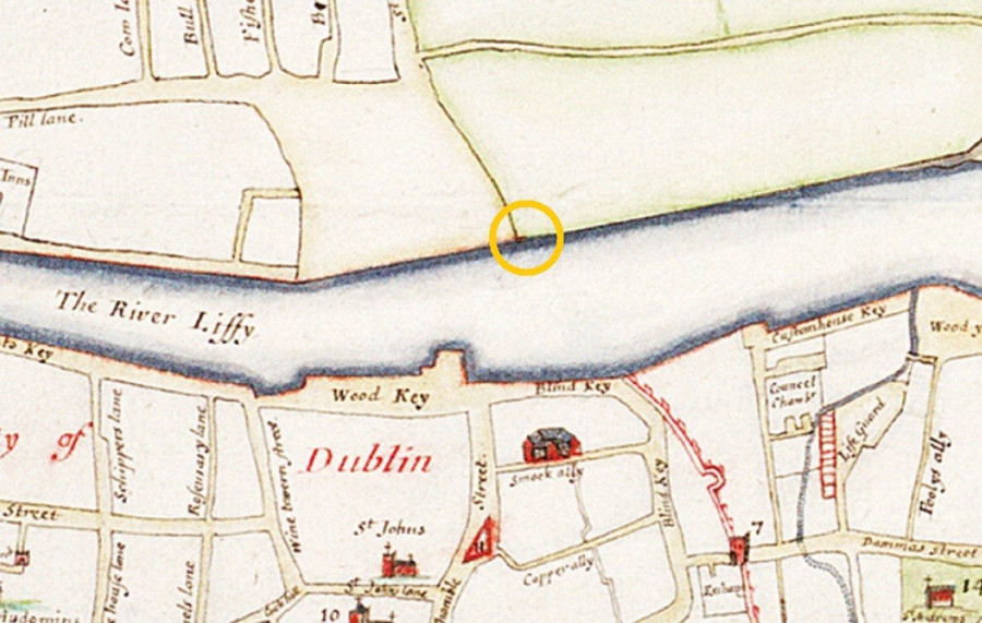 Bernard de Gomme's Map of Dublin, 1673