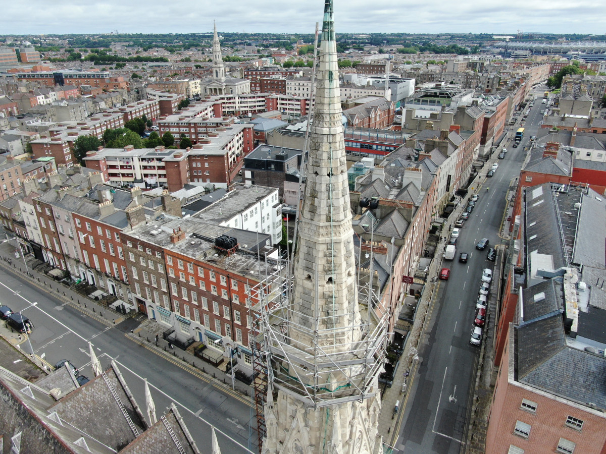 Aerial view from drone survey