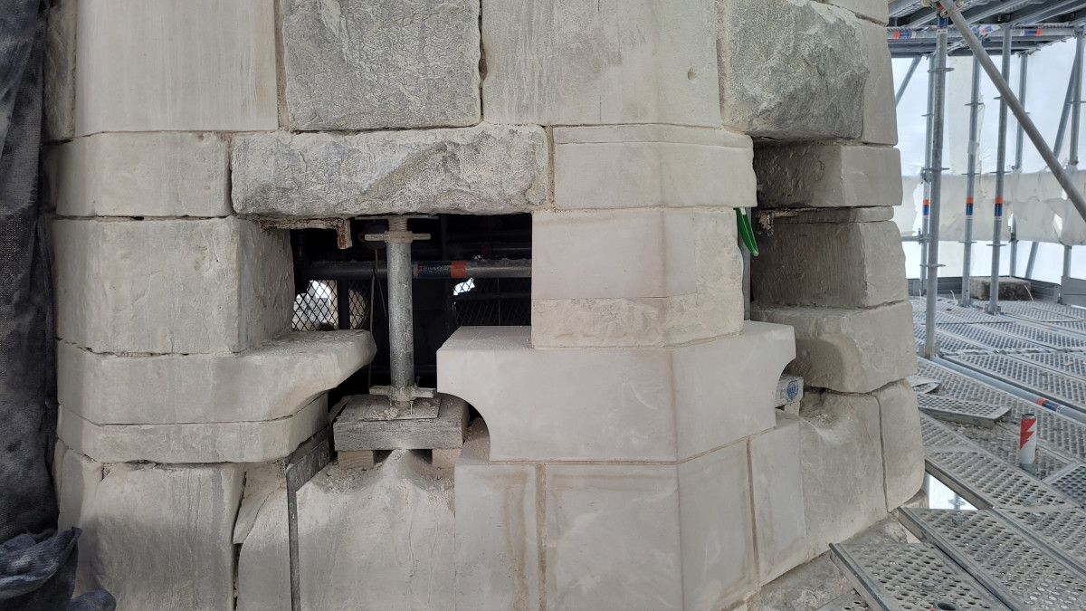 Portland stone repairs